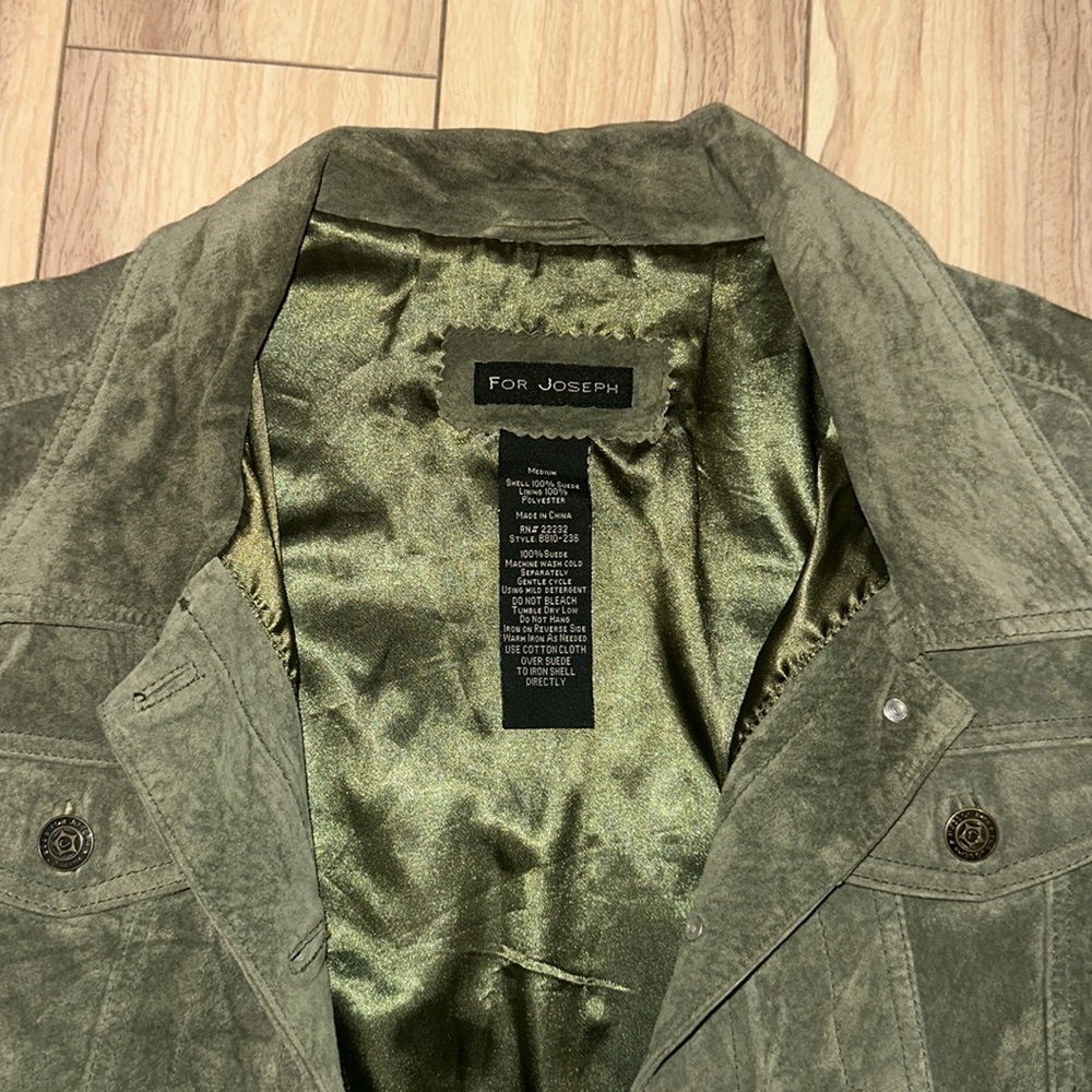 For Joseph Green Suede Jacket - Picture 3 of 11